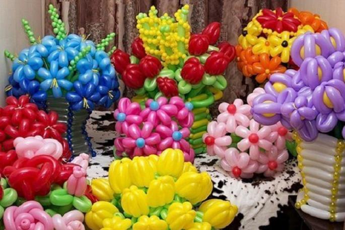 Как сделать цветок из шариков